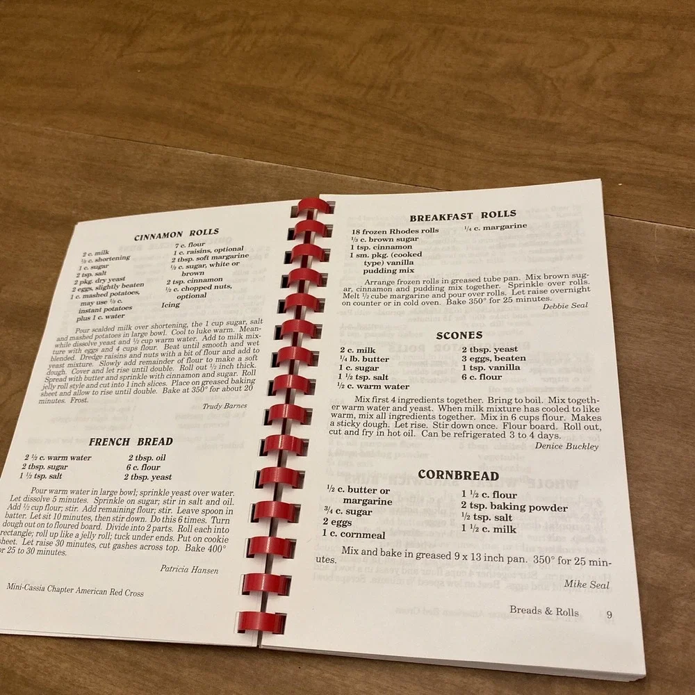 VTG Mini-Cassia American Red Cross Cookbook Rupert Idaho Community Recipes